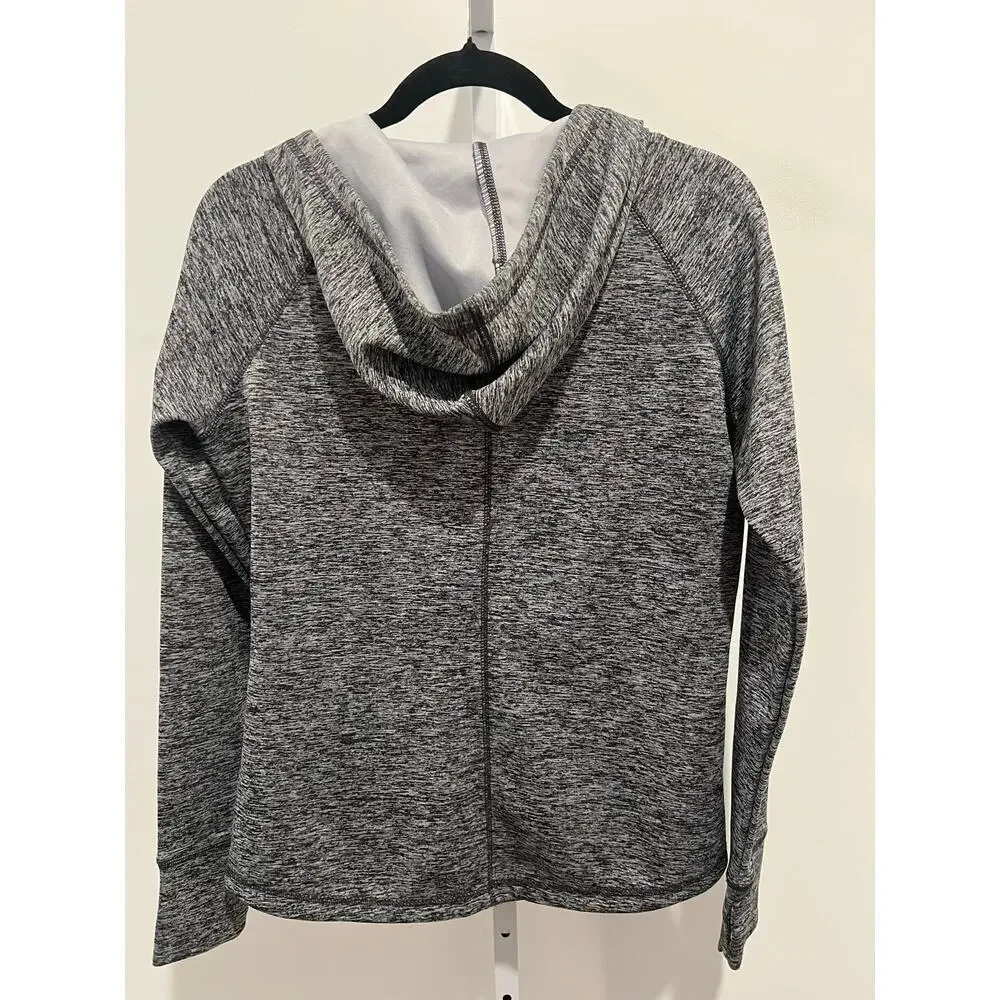 NFL Team Apparel Women’s Carolina Panther Zip Front Fitted Hoodie SZ Small Gray - Picture 3 of 3